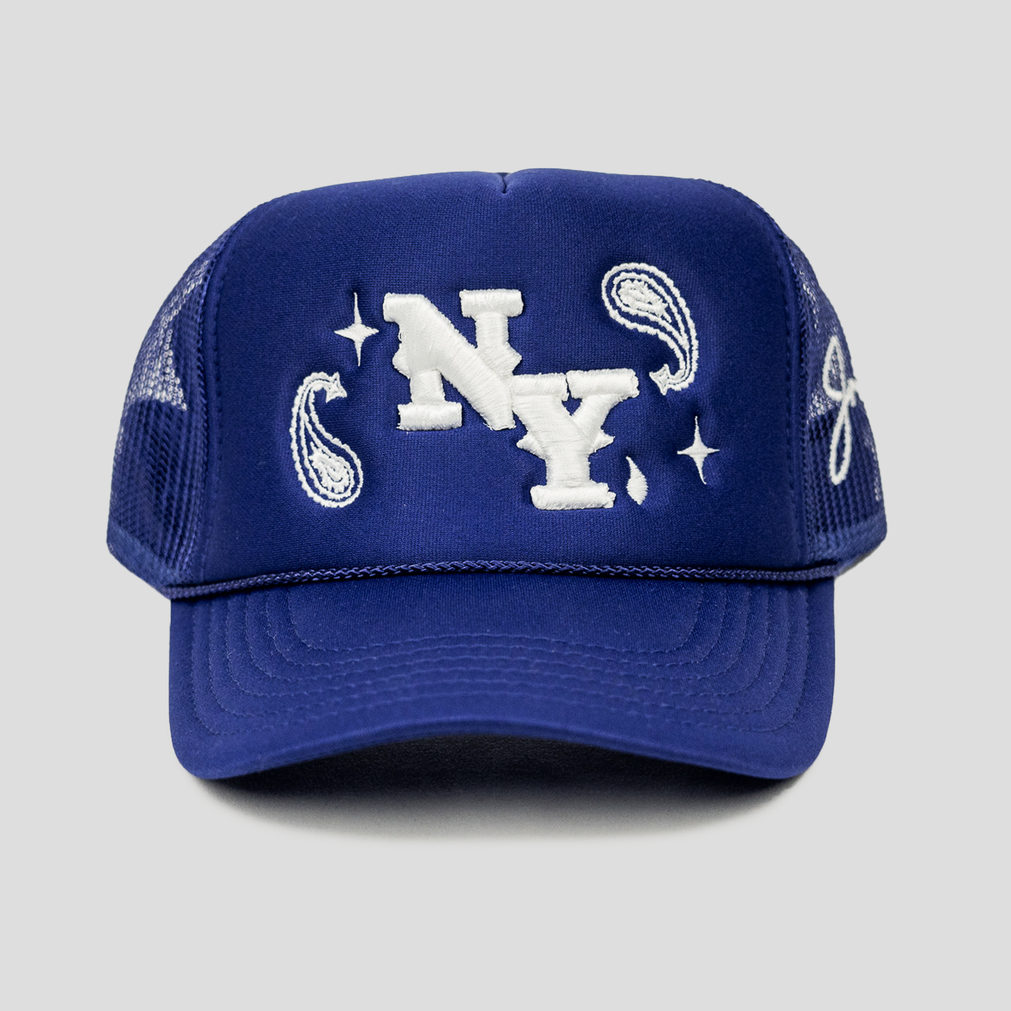 NY Paisley Trucker Hat (PURPLE)